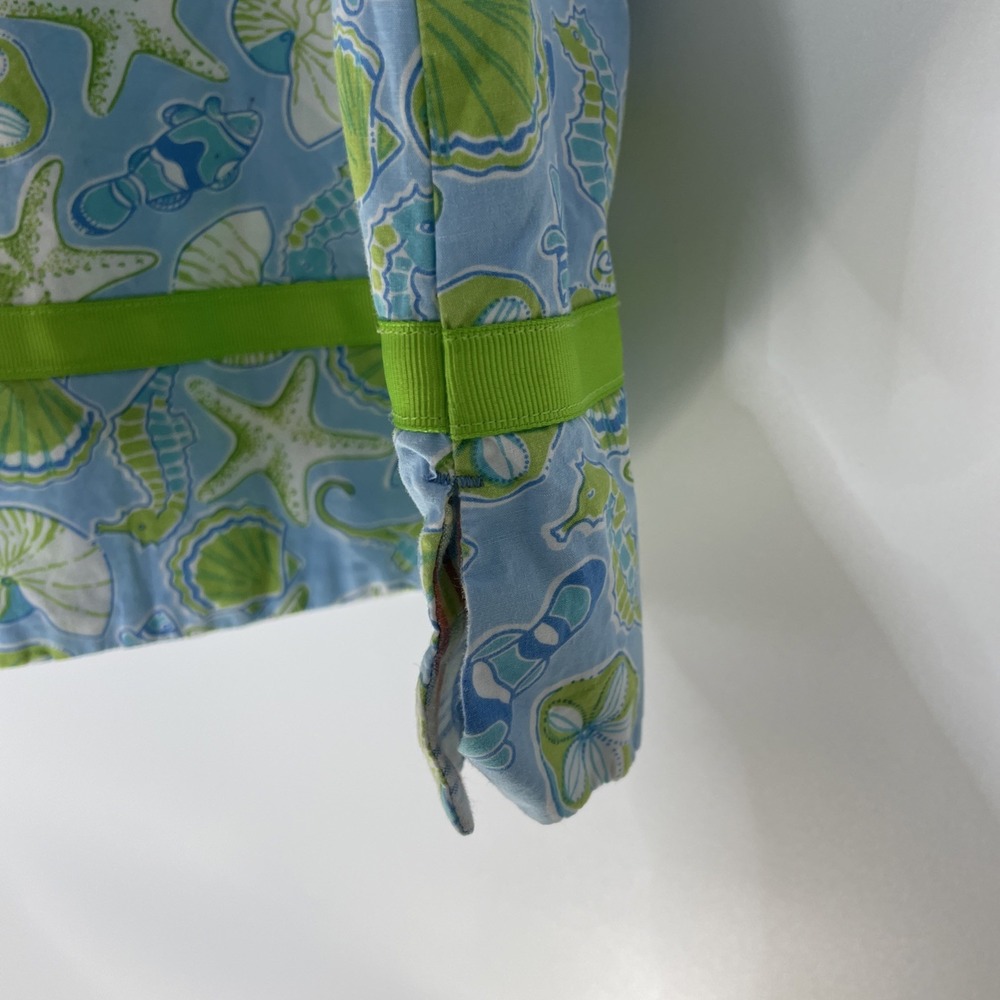 Hartstrings Reversible Dress Size 4‎ Girl's Blue Green Sealife and Plaid - Picture 7 of 10